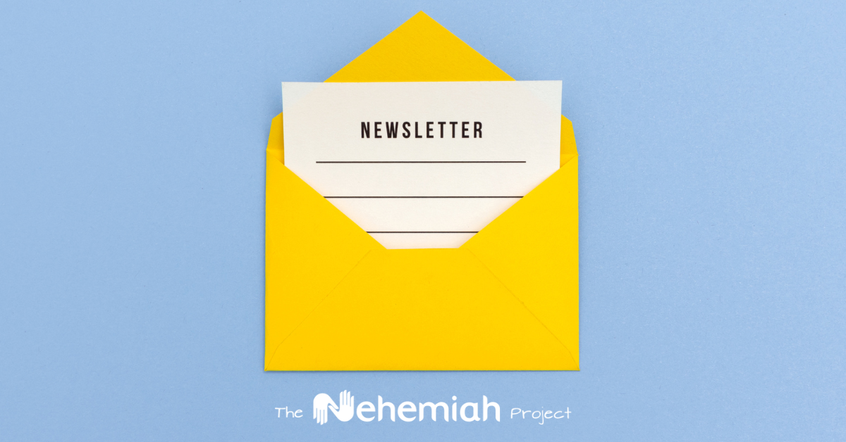 Newsletter yellow envelope